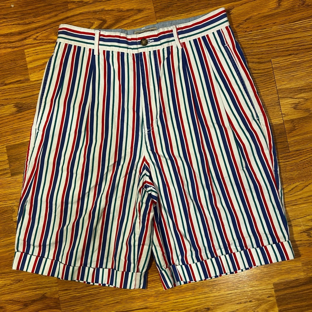 Vintage 90s Preppy 100% Cotton Shorts Size 30